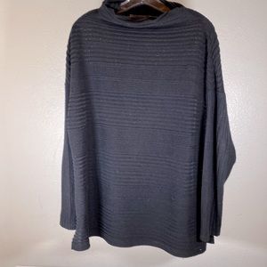 Classy  Tunic Black on Black cross design with 3/4“ sleeves,  causal or dress.